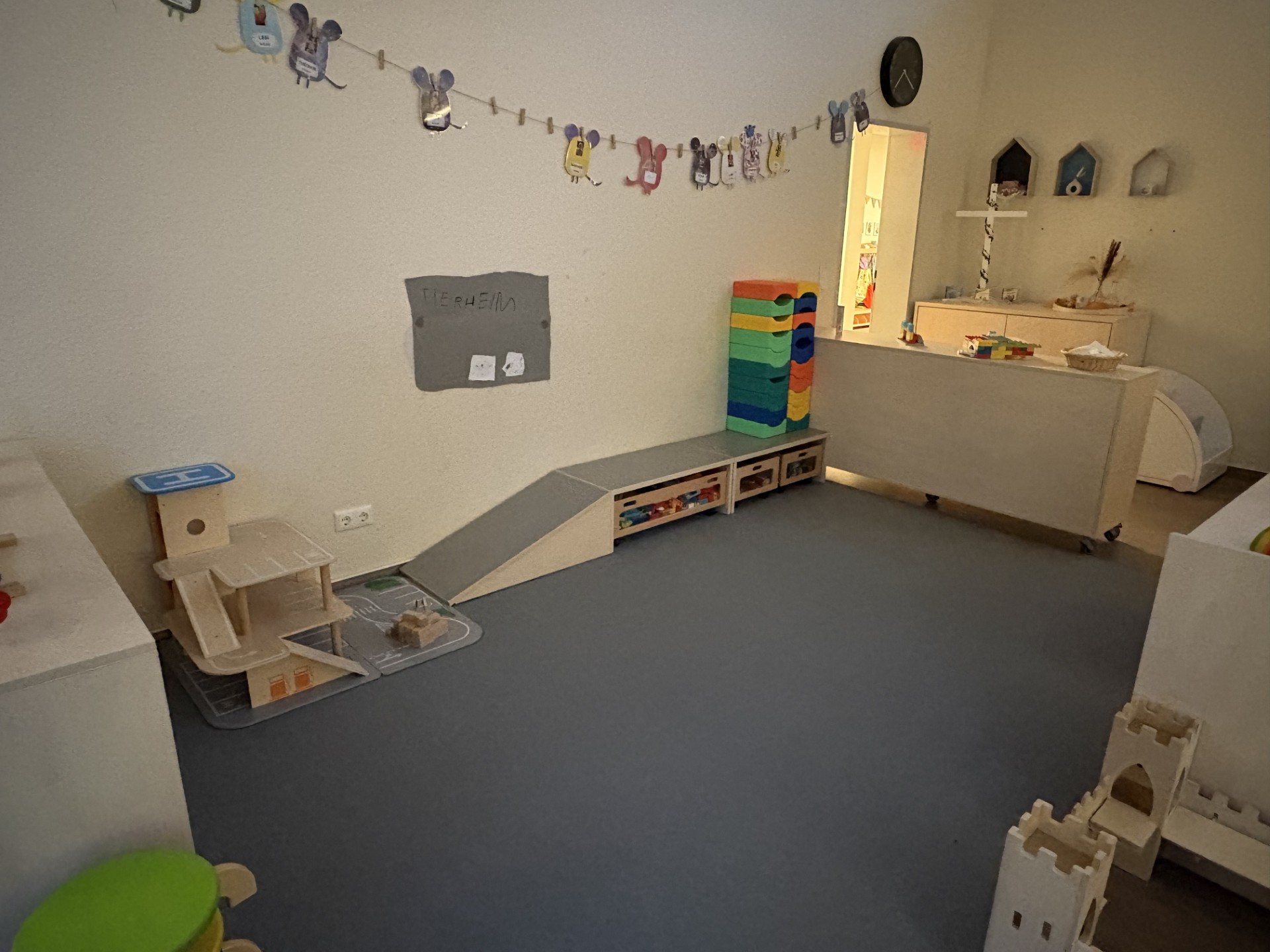 Baubereich in der Mäusegruppe